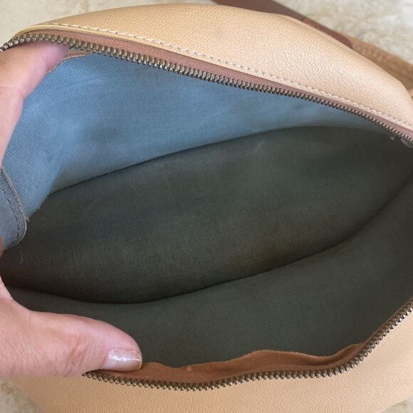 Vintage Lutz Sport Switzerland Leather & Coated Canvas Belt Bag Fanny Pack - Picture 7 of 9